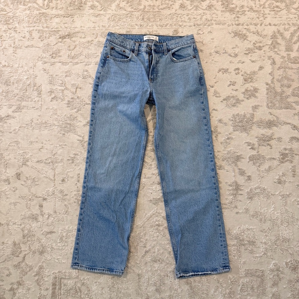 Abercrombie & Fitch the Baggy low rise denim jeans size 25 short
